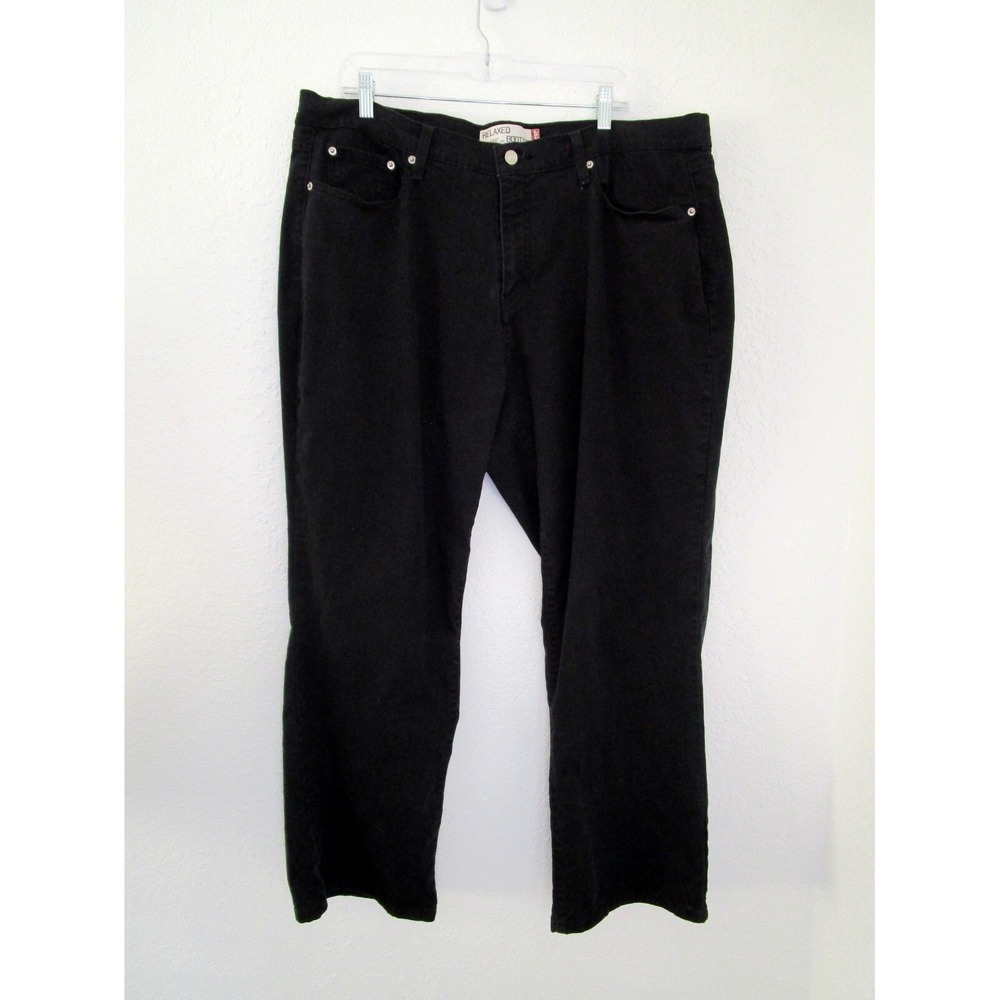 Levis 550 Women's Relaxed Bootcut Black Jeans Size 22 S